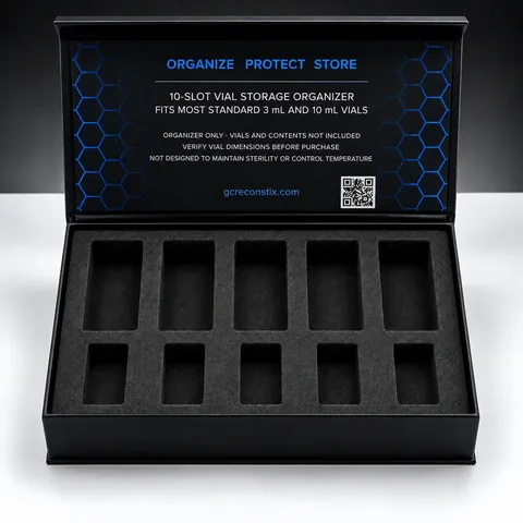 G&C Reconstix Mixed organizer shown open; vials not included